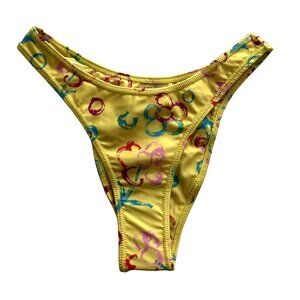 ZAZI Swim Bikini Bottoms in Yellow Floral